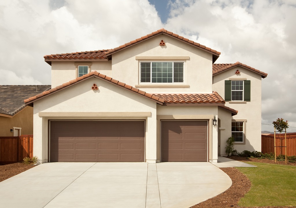 Newly constructed modern american home